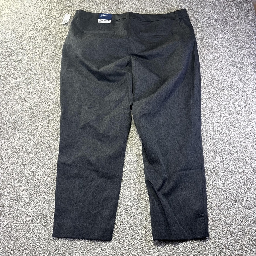 Old Navy Pants‎ Womens 20 Gray High-Rise Pixie Skinny Ankle Dress Work Office
